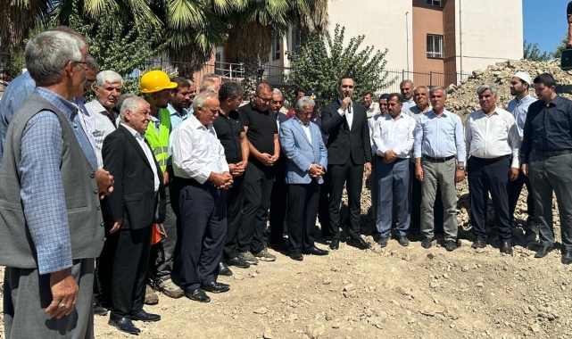 Samsat'ın Taşkuyu Köyünde cami temeli atıldı