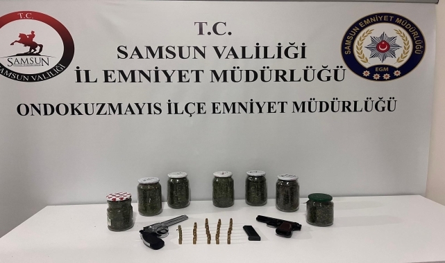 Samsun'da 1,5 kilogram uyuşturucunun ele geçirildiği operasyonda 1 kişi yakalandı