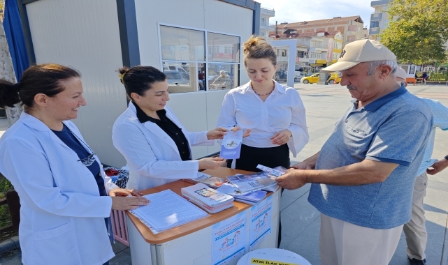 Samsun'da "Evsel atık ilaçlarınızı topluyor, doğayı birlikte koruyoruz" etkinliği düzenlendi