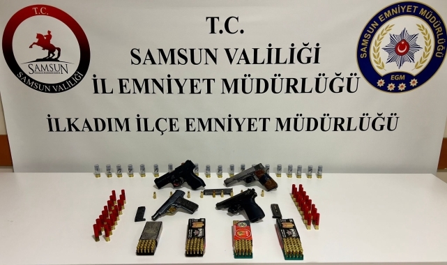 Samsun'da kaçak silah ticareti yaptığı iddiasıyla 1 zanlı yakalandı