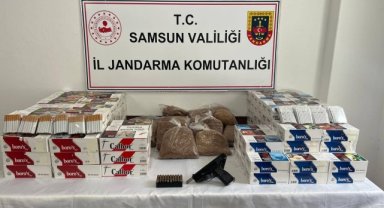 Samsun'da kaçakçılık operasyonunda 2 kişi yakalandı