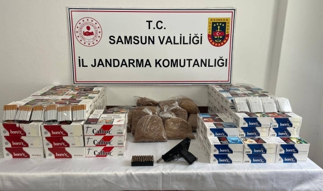 Samsun'da kaçakçılık operasyonunda 2 kişi yakalandı