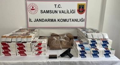 Samsun'da kaçakçılık operasyonunda 2 kişi yakalandı