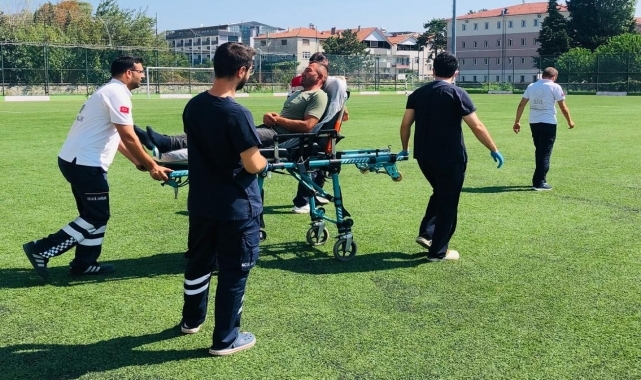 Samsun'da kalp krizi geçiren kişi ambulans helikopterle hastaneye kaldırıldı