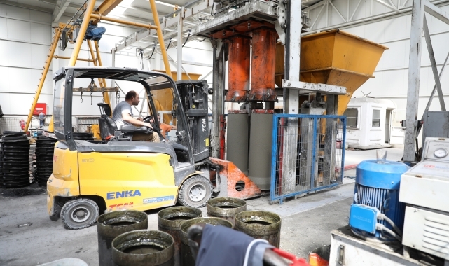 Samsun'da Kilit Parke, Bordür ve Beton Boru Fabrikası ile yüzde 60 tasarruf sağlandı