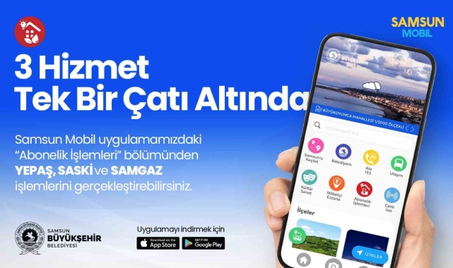 'Samsun Mobil'e 'abonelik işlemleri' eklendi