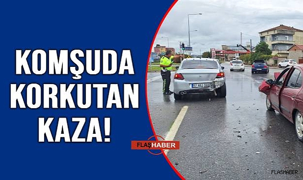 SAMSUN - SİNOP YOLUNDA KORKUTAN KAZA!