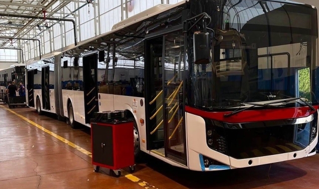 Samsun'a 10 yeni körüklü otobüs