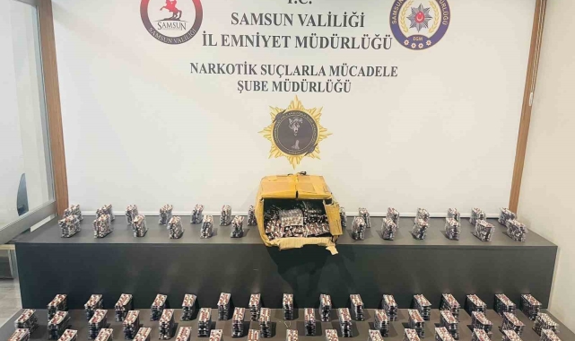 Samsun'da 15 bin 148 adet sentetik ecza ile yakalanan şahıs tutuklandı