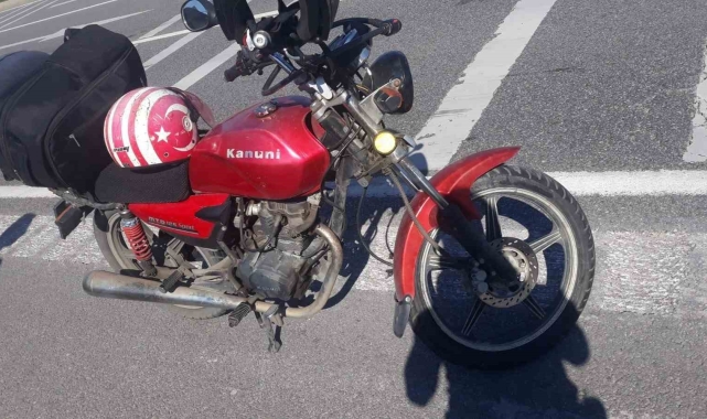 Samsun'da lastiği patlayan motosiklet kaza yaptı: 2 yaralı