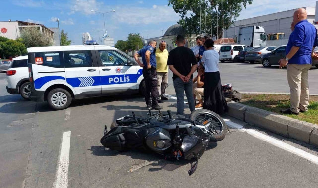 Samsun'da otomobil ile motosiklet çarpıştı: 1 yaralı