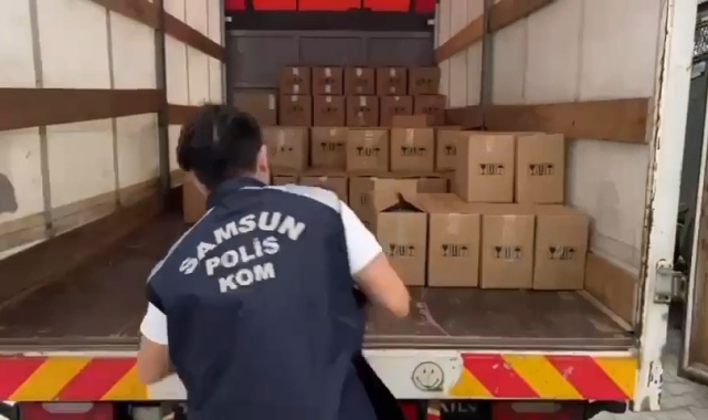 Samsun'da sahte içki yapımında kullanılan 2 ton etil alkol ele geçirildi