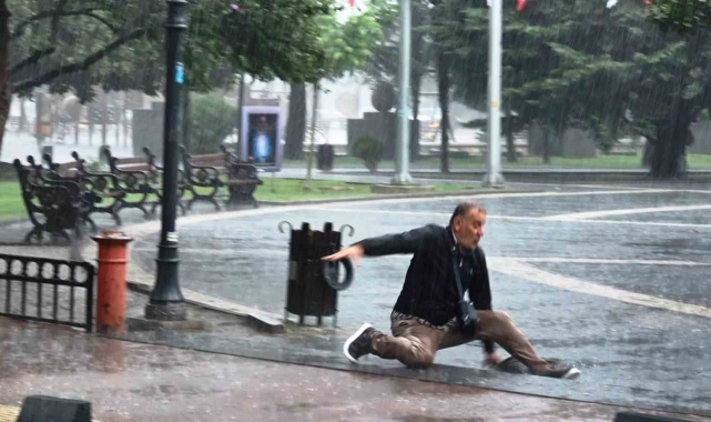 Samsunluların sağanakla imtihanı