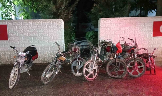 Şanlıurfa'da 7 motosiklet ele geçirildi