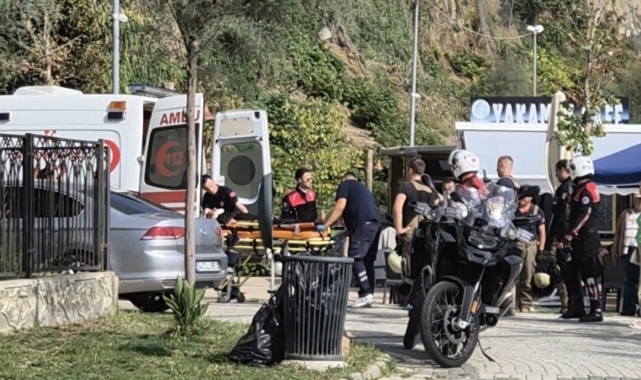 Silivri'de uçurumdan araç uçtu: 1 yaralı