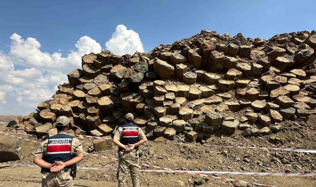 Siverek'teki doğa harikası bazalt sütunları koruma altına alındı