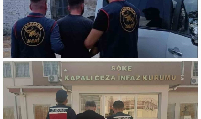 Söke'de aranan şahıslar jandarmadan kaçamadı