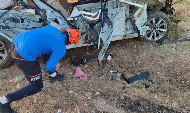 Sürüye çarpan otomobile arkadan gelen kamyon çarptı: 1 ölü, 2 yaralı