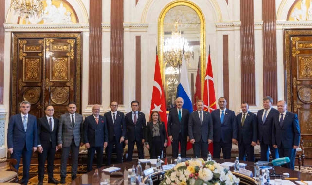 TBMM Başkanı Kurtulmuş, St. Petersburg Yasama Meclisi Başkanı Belskiy ile görüştü