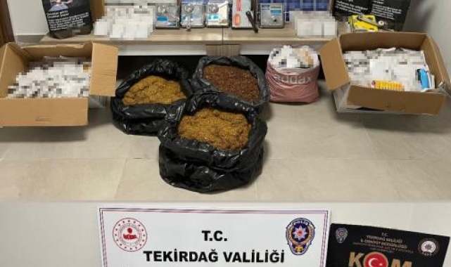 Tekirdağ'da kaçak ürün operasyonu