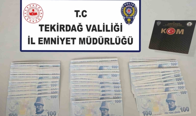 Tekirdağ'da sahte para operasyonu: 23 bin TL sahte para ele geçirildi