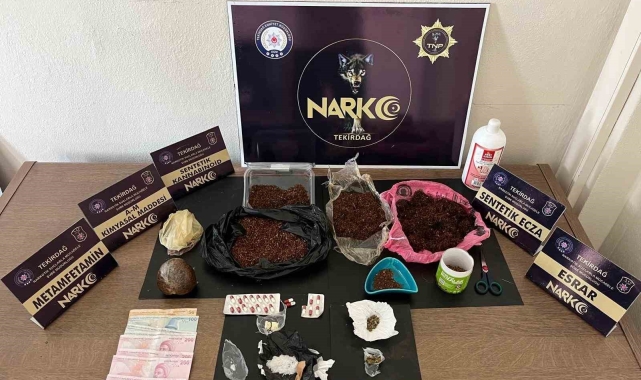 Tekirdağ'da uyuşturucu operasyonu