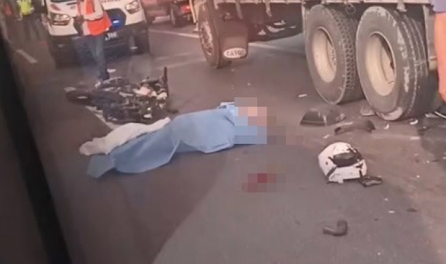 Tıra çarpan motosikletin sürücüsü hayatını kaybetti