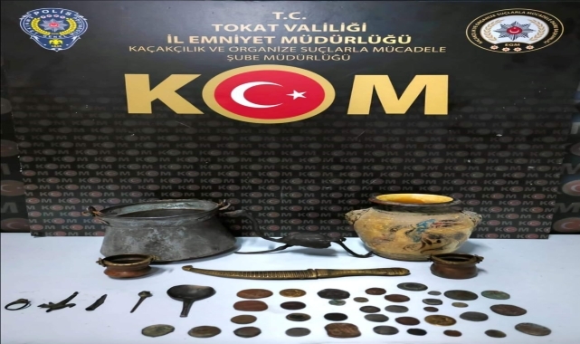 Tokat'ta tarihi eser operasyonunda 1 kişi yakalandı