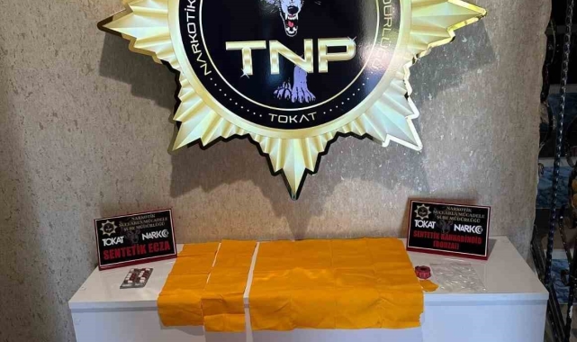 Tokat'ta peçeteye emdirilmiş 6 milyon TL'lik uyuşturucu ele geçirildi