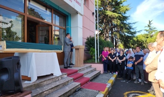Trabzon'da kalp krizi sonucu vefat eden hemşire için tören düzenlendi