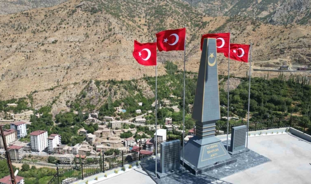 Uludereli 154 şehidin ismi anıt üzerinde yaşatılıyor