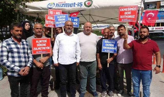 Van'da belediyelerden çıkarılan işçilerin eylemi devam ediyor