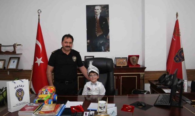 Vefat eden polisin emaneti, sünnet gününde unutulmaz bir gün yaşadı