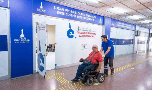 Yangın mağduru, tekerlekli sandalyesine kavuştu