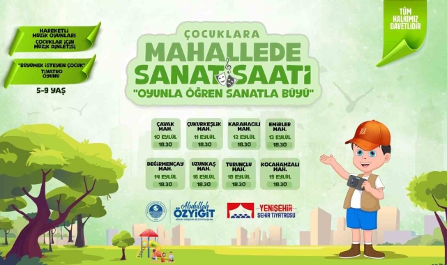 Yenişehir'de çocuklar için etkinlik düzenleniyor