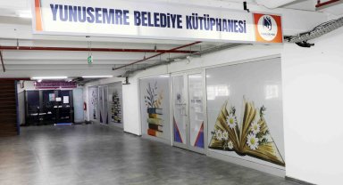 Yunusemre Belediyesi Kütüphanesi yenilenen yüzüyle hizmette