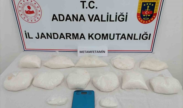 10 kilo 244 gram metanfetamin ele geçirildi