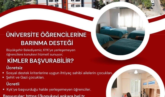 ABB'den öğrencilere 3 konukeviyle barınma desteği