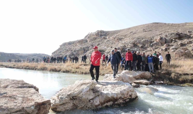 Ağrı'da Diyadin Kanyonu Yürüyüşü yapıldı