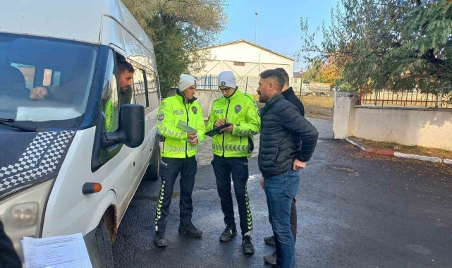 Ağrı'da öğrenci güvenliği için okul servisi denetimleri yoğunlaşıyor