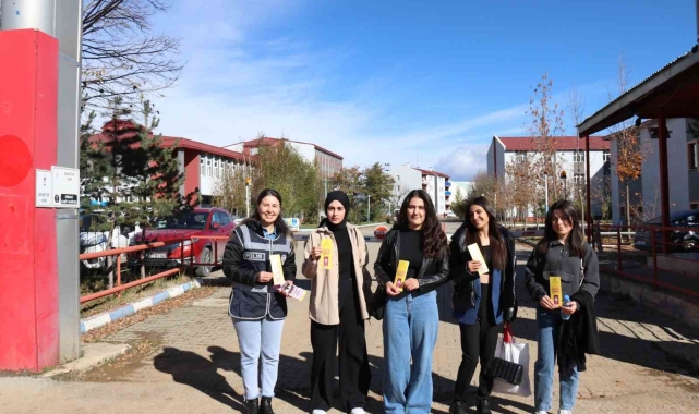 Ağrı'da üniversite öğrencileri KADES hakkında bilgilendirildi