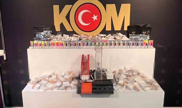 Aksaray'da kaçak sigara deposuna baskın: 1 gözaltı