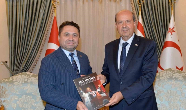 ALKÜ Rektörü Türkdoğan, KKTC Cumhurbaşkanı Tatar'ı ziyaret etti