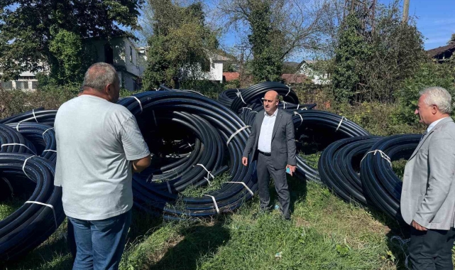 Altunçay köyünde isale hattı