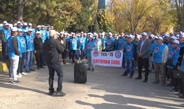 Ankara'da maden işçileri özelleştirmeye karşı eylem yaptı