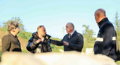 Antik kentteki son çalışmaları Başkan Özlü inceledi