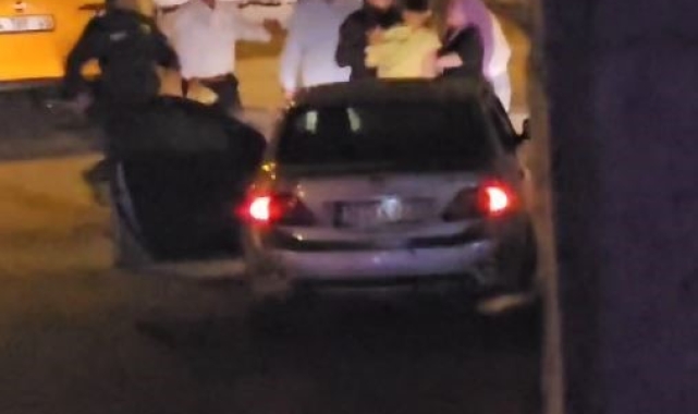 Arnavutköy'de sokak ortasında darp edilen kadını bekçiler kurtardı