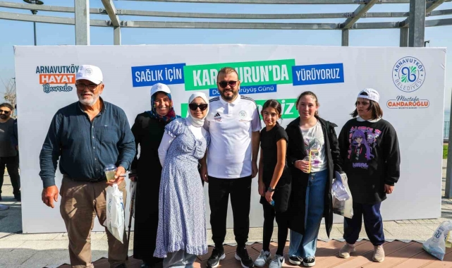 Arnavutköylüler Dünya Yürüyüş Günü'nde sağlık için yürüdüler