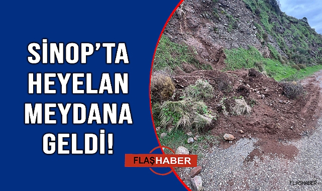 Aşırı yağışlar Sinop’ta heyelana yol açtı