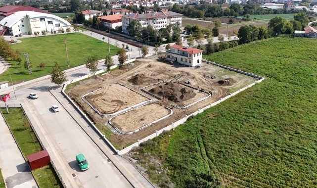 Bafra'da 'Çocuk Trafik Eğitim Parkı' çalışmaları devam ediyor